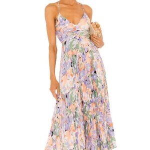 ASTR The Label - Blythe Dress Coral Multi Size S